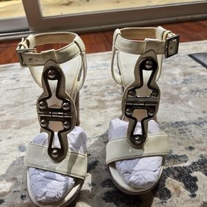 Michael Kors Cream Heeled Sandals